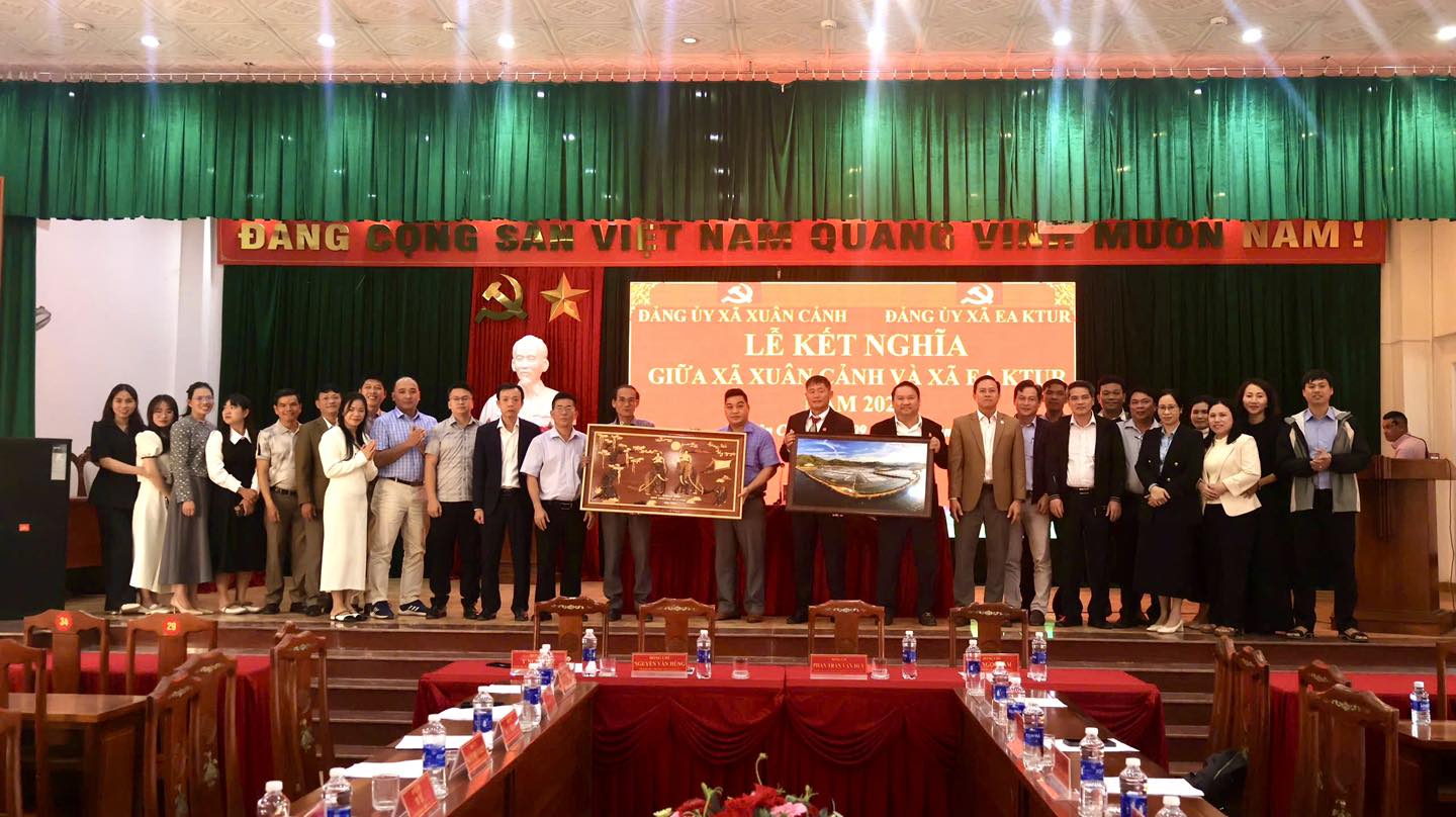 Xã Xuân Cảnh và xã Ea Ktur kết nghĩa đồng hành cùng phát triển